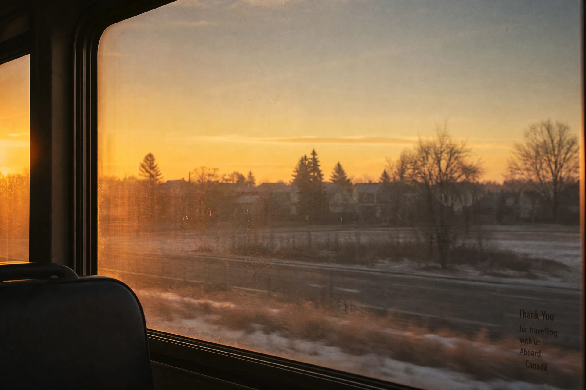 Between destinations.